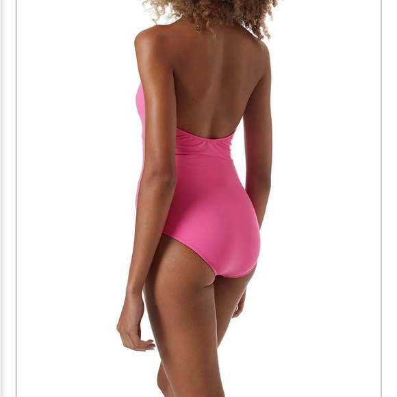 NWT MELISSA ODABASH RIMINI HOT PINK SWIMSUIT ONE PIECE SZ 2 - Picture 4 of 9